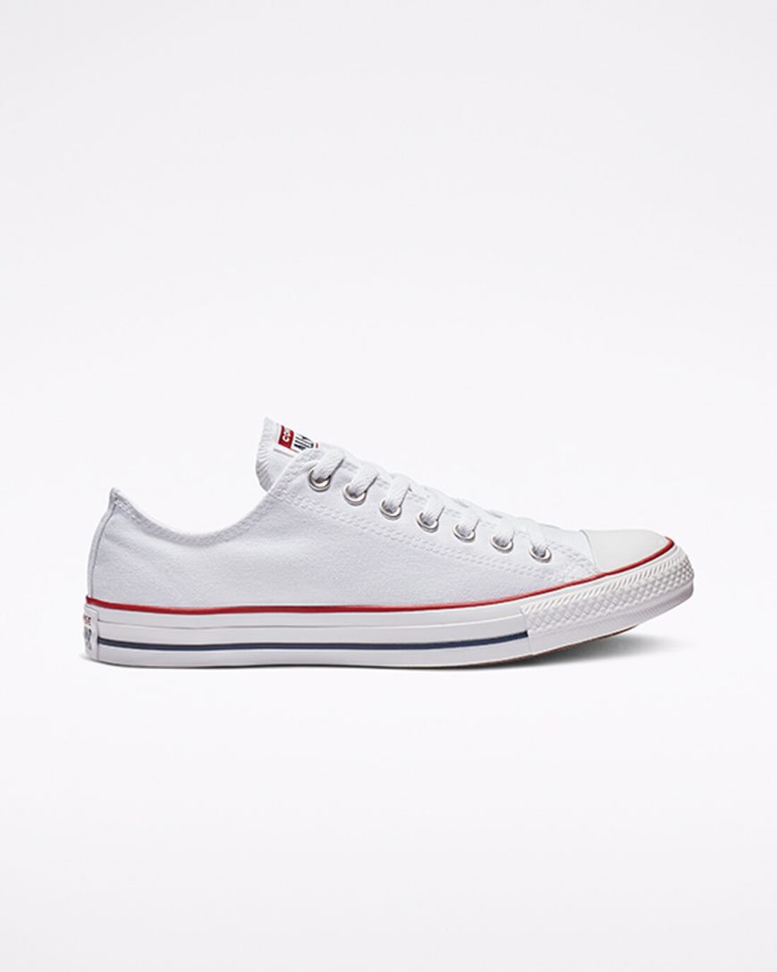 Tenis Converse Chuck Taylor All Star Classicos Cano Baixo Feminino Branco | PT F0P38T9